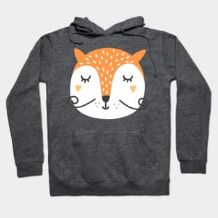 Sleeping Orange Fox Hoodie